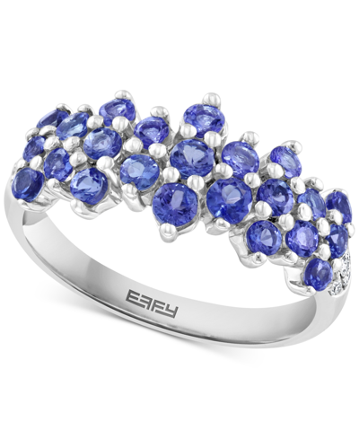 Effy Collection Effy Tanzanite Cluster Ring (1 Ct. T.w.) In Sterling Silver