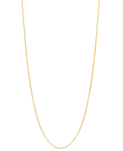 Macy's 16" Box Chain Necklace (3/4mm) In14k Gold In Yellow Gold