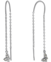 Giani Bernini Cubic Zirconia Butterfly Threader Earrings, Created For Macy's In Sterling Silver