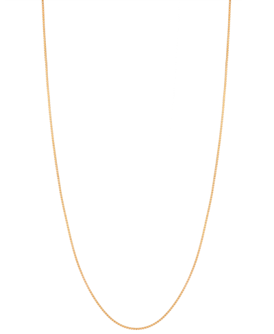 Macy's 14k Gold Necklace Adjustable 16-20" Box Chain (5/8mm) (also In White And Rose Gold)