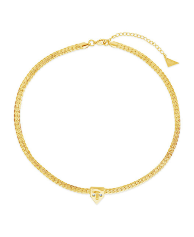Sterling Forever Catherine Choker Necklace In Gold