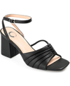Journee Collection Shillo Pleated Sandal In Black