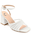 Journee Collection Shillo Pleated Sandal In White