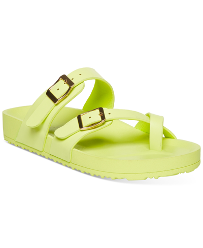 Madden Girl Twila Footbed Sandals In Citron