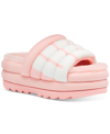 Ugg Maxi Genuine Shearling Lined Sandal In Pink Scallop
