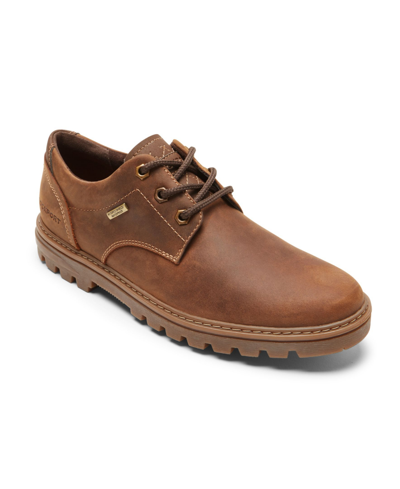 Rockport Men's Weather Or Not Plain Toe Oxford Water-resistance Shoes Men's Shoes In Tan/beige
