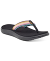 Teva Voya Flip Sandal In Antiguous Black Multi In Antiguous Black Multi
