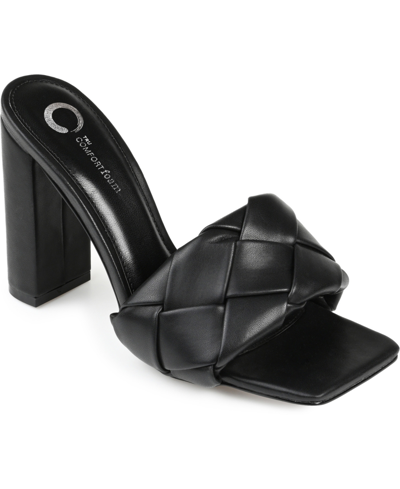 Journee Collection Maysie Square-toe Pump In Black
