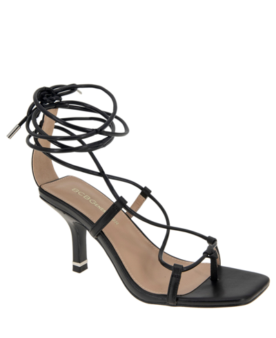 Bcbgeneration Marxa Womens Leather Strappy Pumps In Black