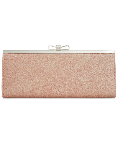 Inc International Concepts Carolyn Glitter Clutch, Created For Macy's In Gold