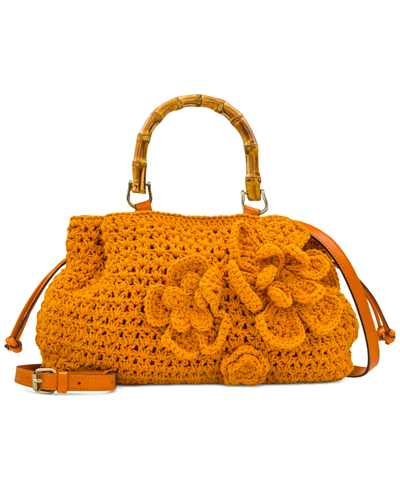 Patricia Nash Cantinella Crochet Bag In Bright Yellow