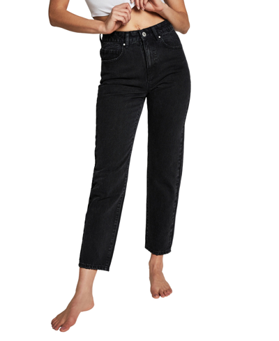 Cotton On Women's Slim Straight Jeans In Stonewash Black