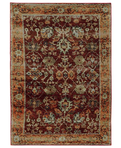 Jhb Design Andorra Viva 2'6" X 12' Runner Rug In Red