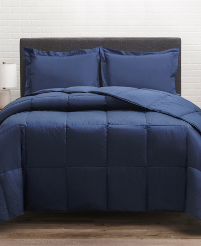 Allied Home 300 Thread Count 100% Cotton Twill Down Comforter, Twin In Navy