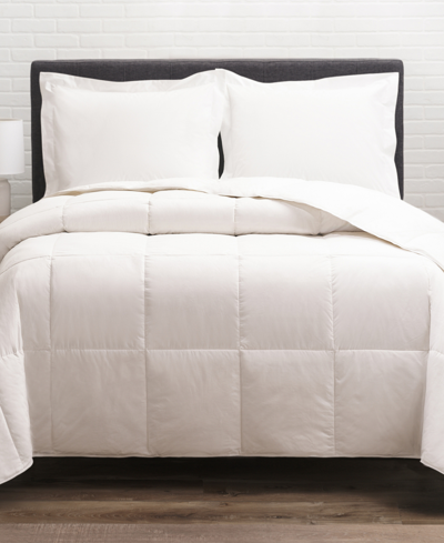 Allied Home 300 Thread Count 100% Cotton Twill Down Comforter, Full/queen In White