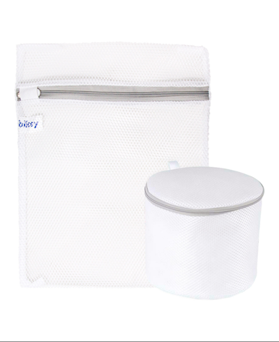 Blissy Wash And Laundry Bags, Pack Of 2 In White