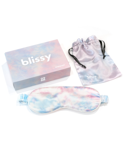 Blissy Pure Silk Sleep Mask Bedding In Tie-dye