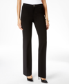 Anne Klein Womens High Rise Wear To Work Flared Pants In Black