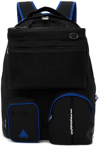 Ader Error Black Nylon Backpack In Black