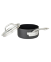 Viking Anodized Nonstick 1qt Sauce Pan In Dark Gray