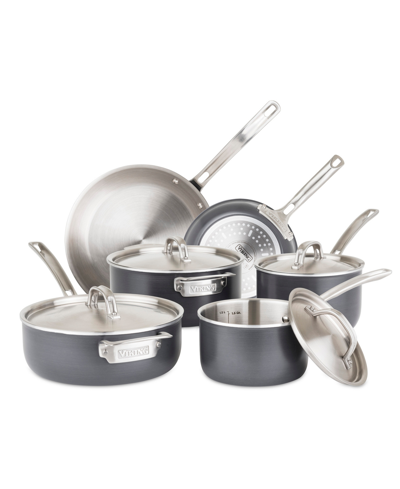 Viking Hard Stainless 10 Piece Set In Dark Gray