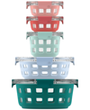 Ello 10-piece Meal Prep Rounds Container Set In Multi