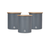 SALTON NORDIC FOOD STORAGE CANISTERS WITH LIDS, SET OF 3