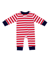 PAJAMAS FOR PEACE LOVE STRIPE BABY BOYS AND GIRLS COVERALLS