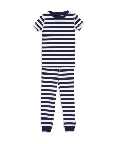 PAJAMAS FOR PEACE NAUTICAL STRIPE TODDLER BOYS AND GIRLS 2-PIECE PAJAMA SET