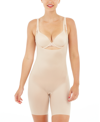 Spanx Women's Thinstincts 2.0 Open-bust Mid-thigh Bodysuit In Champagne Beige