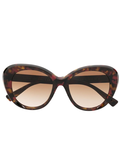Valentino Tortoise Shell Cat-Eye Sunglasses Valentino Tortoise Frame 647SR Cat Eye Sunglasses Valentino  main image 4