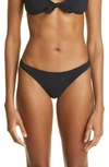 Totême Mini Low-rise Bikini Bottoms In Black