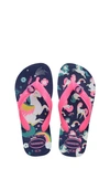 Havaianas Kids' 'fantasy' Flip Flop In Navy Blue