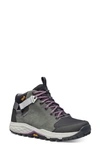 Teva Grandview Womens Leather Ankle Boots Hiking Boots In Dark Shadow