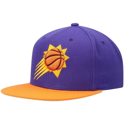 Mitchell & Ness Men's Nba Pheonix Suns Core Basic Snapback Hat In Purple/orange
