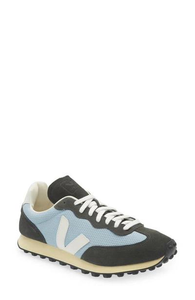 Veja Rio Branco Leather And Rubber-trimmed Alveomesh And Suede Sneakers In Blue