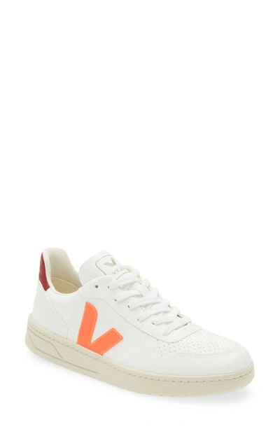 Veja Mens White Leather Sneakers