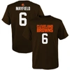 OUTERSTUFF YOUTH BAKER MAYFIELD BROWN CLEVELAND BROWNS MAINLINER PLAYER NAME & NUMBER T-SHIRT