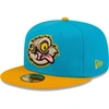 NEW ERA NEW ERA AQUA/ORANGE LOCOS DE LANSING COPA DE LA DIVERSION 59FIFTY FITTED HAT