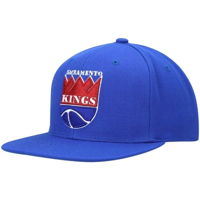 Mitchell & Ness Men's  Blue Sacramento Kings Hardwood Classics Team Ground 2.0 Snapback Hat