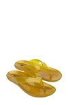 Melissa Women's Real Jelly Water Resistant Thong Sandals In Yellow