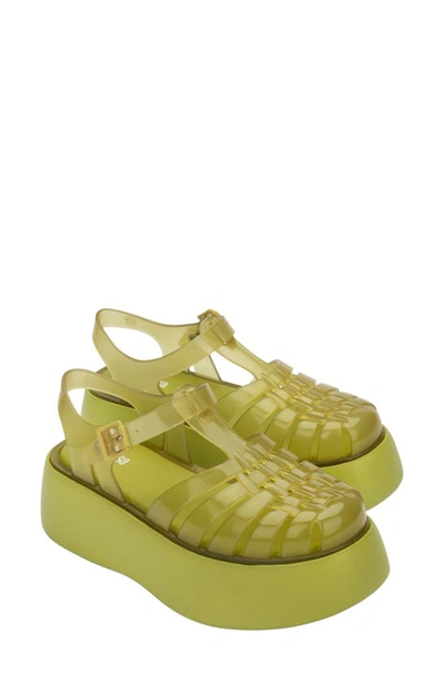 Melissa Possession Plato Jelly Platform Sandal In Green