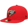 NEW ERA NEW ERA RED FRESNO GRIZZLIES HOME AUTHENTIC COLLECTION 59FIFTY FITTED HAT