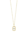 Bony Levy Varda Solitaire Diamond Link Pendant Necklace In 18k Yellow Gold
