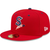 NEW ERA NEW ERA RED SPOKANE INDIANS AUTHENTIC COLLECTION 59FIFTY FITTED HAT