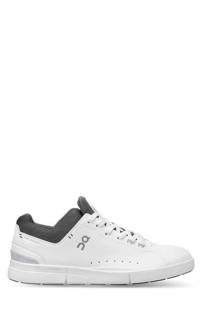 On Men's The Roger Advantage Low Top Sneakers In White/ Grey