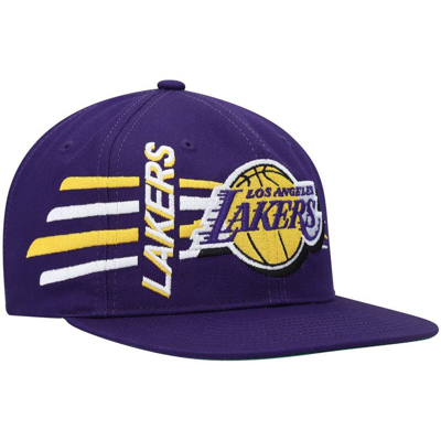 Mitchell & Ness Men's  Purple Los Angeles Lakers Retro Bolt Deadstock Snapback Hat