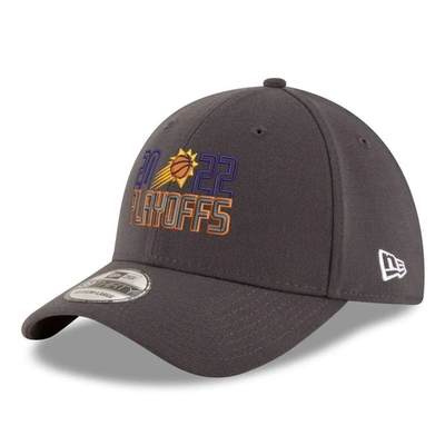 New Era Grey Phoenix Suns 2022 Nba Playoffs Bubble Letter 39thirty Flex Hat