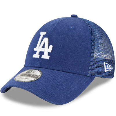 New Era Men's Royal Los Angeles Dodgers Trucker 9forty Adjustable Snapback Hat
