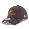 New Era Gray Phoenix Suns 2022 Nba Playoffs Bubble Letter 9forty Adjustable Hat In Gray